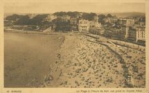 Cartolis Dinard (Ille-et-Vilaine) - La Plage à l'heure du bain vue prise du Crystal H ...