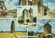 Cartolis Dol-de-Bretagne (Ille-et-Vilaine) - Grande Rue d'Estnard Porche de la Cathédrale La P ...