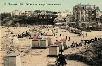 Cartolis Dinard (Ille-et-Vilaine) - La Plage, côté des Terrasses