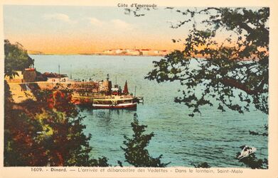 Cartolis Dinard (Ille-et-Vilaine) - L'arrivée et débarcadère des Vedettes