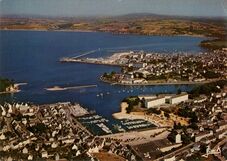 Cartolis Douarnenez (Finistère) - Le port et le port de plaisance de Tréboul