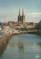 Cartolis Quimper (Finistère) - La Cathédrale et l'Odet
