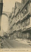 Cartolis Morlaix (Finistère) - Vieilles maisons, rue de Guernisac.