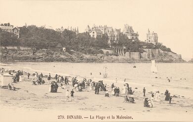 Cartolis Dinard (Ille-et-Vilaine) - La Plage et la Malouine