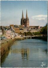 Cartolis Quimper (Finistère) - La Cathédrale et l'Odet