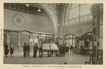 Cartolis Saint-Brieuc (Côtes d'Armor) - Gare Ouest-Etat - Le grand Hall