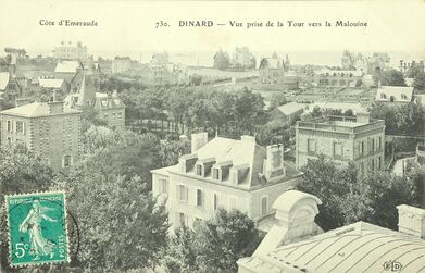 Cartolis Dinard (Ille-et-Vilaine) - Vue prise de la Tour vers la Malouine