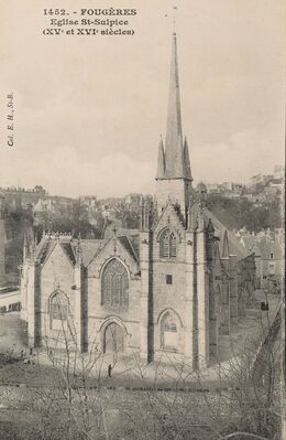 Cartolis Fougères (Ille-et-Vilaine) - Eglise St-Sulpice