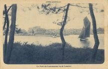 Cartolis Concarneau (Finistère) - Le Port de Concarneau vu de Lanriec.