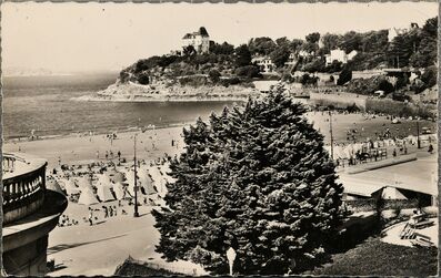 Cartolis Dinard (Ille-et-Vilaine) - Un coin de la Plage et la Pointe de la Malouine