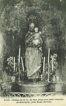 Cartolis Baud (Morbihan) - Statue de N.-D. du Roc dans son petit oratoire de  ...