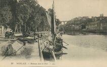 Cartolis Morlaix (Finistère) - Bateaux dans le Port.
