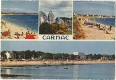 Cartolis Carnac (Morbihan) - Vue générale de la plage, plage de Beaumer, plag ...