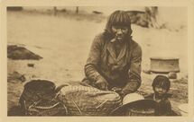 Cartolis Aucune (Minas Gerais) - Un Vannier au travail chez les Bororos