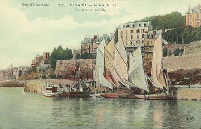 Cartolis Dinard (Ille-et-Vilaine) - Arrivée, la Cale
