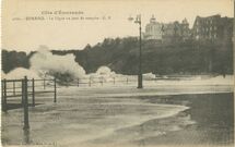 Cartolis Dinard (Ille-et-Vilaine) - La Digue un jour de tempête
