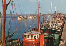 Cartolis Poullan-sur-Mer (Finistère) - Chalutiers à quai