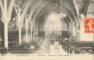 Cartolis Dinard (Ille-et-Vilaine) - Intérieur de l'Eglise Anglicane
