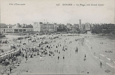 Cartolis Dinard (Ille-et-Vilaine) - La Plage, côté Grand Casino