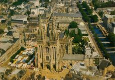 Cartolis Quimper (Finistère) - La Cathédrale saint-Corentin