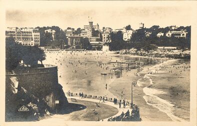Cartolis Dinard (Ille-et-Vilaine) - Plage de l'Ecluse et promenade des Alliées
