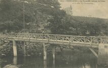 Cartolis Pont-Aven (Finistère) - La Passerelle rustique de l'Aven et la villa Ty Ch ...