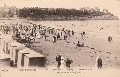 Cartolis Dinard (Ille-et-Vilaine) - La Plage à l'heure du bain