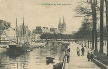 Cartolis Quimper (Finistère) - QUIMPER, vu des Allées de Locmaria